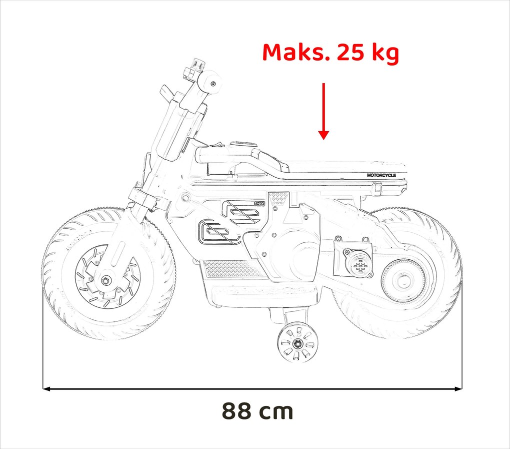 Ramiz Motocykel Future 88 Čierna