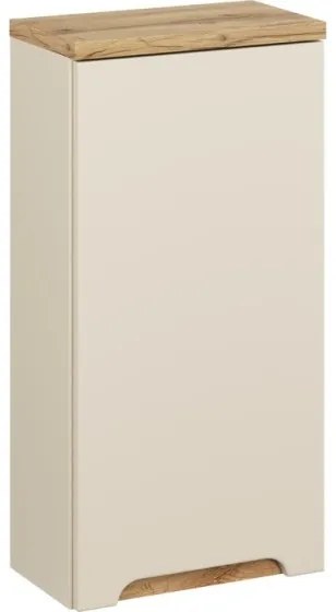 Kúpeľňová zostava Bali Lava so zápustným umývadlom a skrinkami 60 cm kašmírová/dub wotan