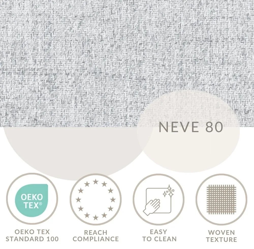 Svetlosivá čalúnená dvojlôžková posteľ s úložným priestorom s roštom 180x200 cm Baleine – Maison de Rêve