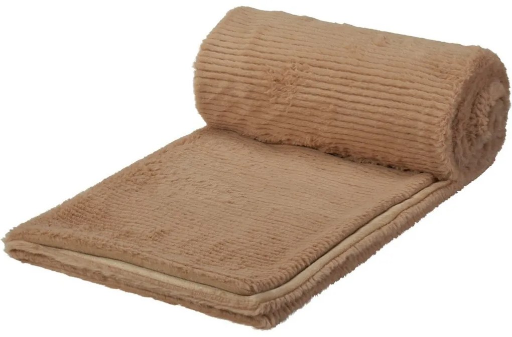 Deka Stripy sv. hnedá, 150 x 120 cm