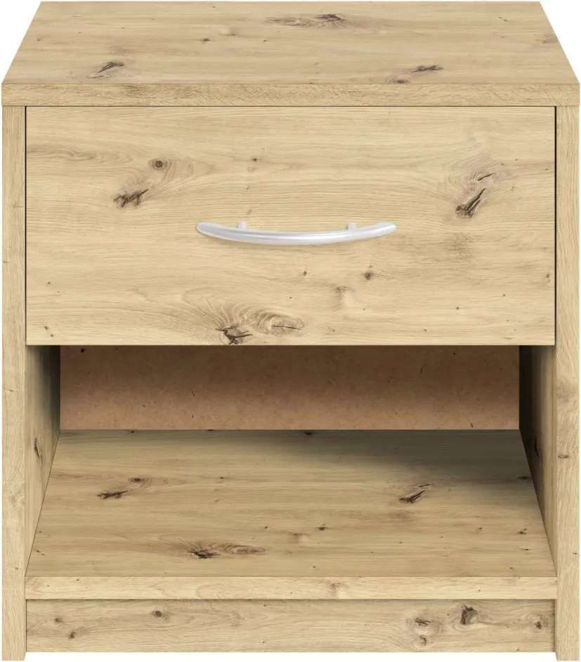 Nočný stolík s 1 zásuvkou Pepe, dub artisan