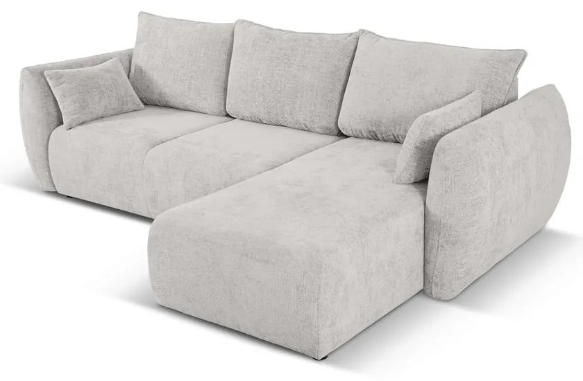 Svetlosivá rohová pohovka (pravý roh) Matera – Cosmopolitan Design