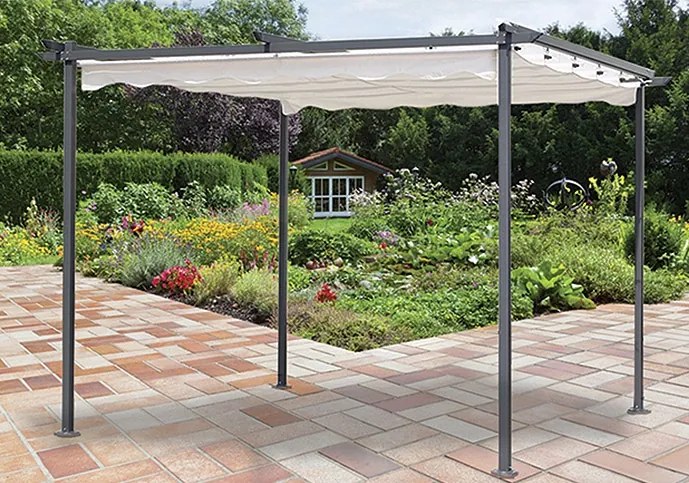 Floraland Záhradný altán 3 x 3 m Master Grill so zhrňovacou strechou