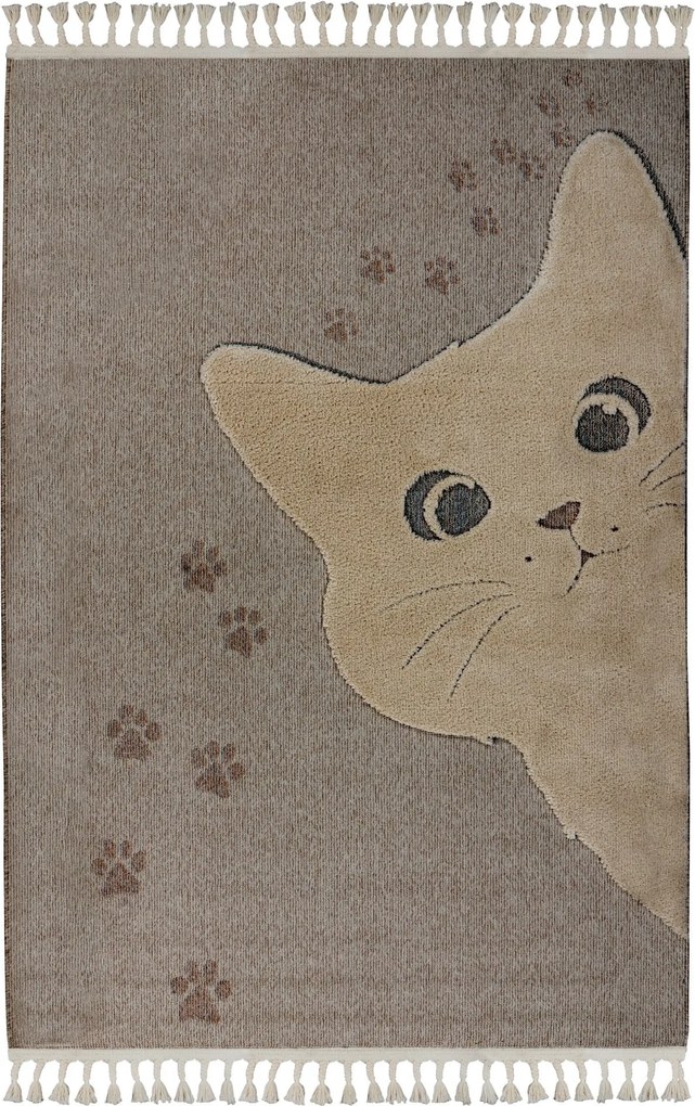 Detský kusový koberec My Fano 396 Cats, 160x230, hnedá, detská izba, Obsession
