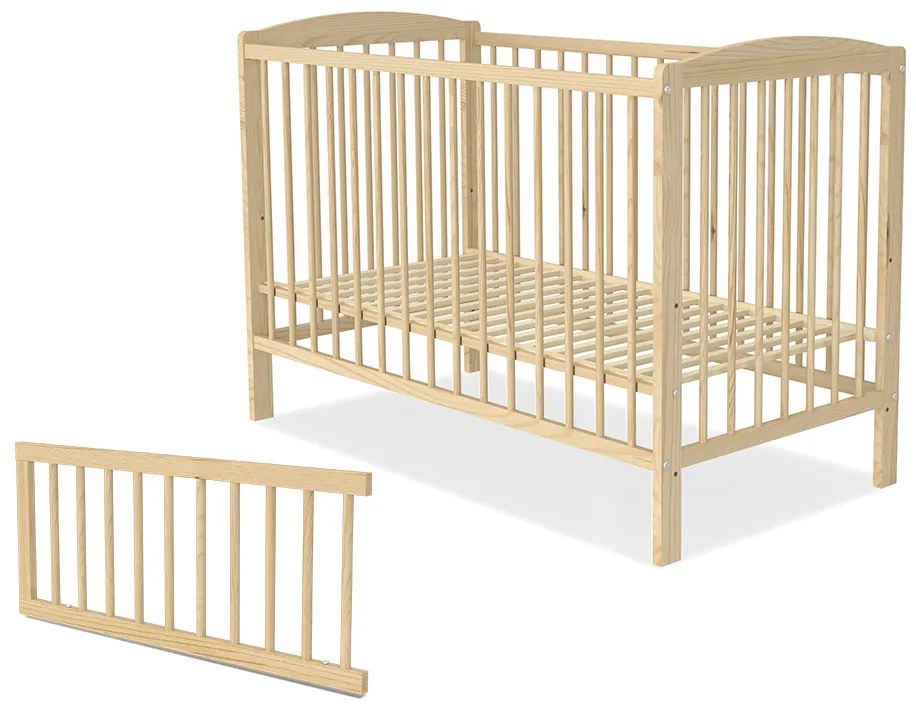 GL Detská postieľka 120x60 Sisi borovica
