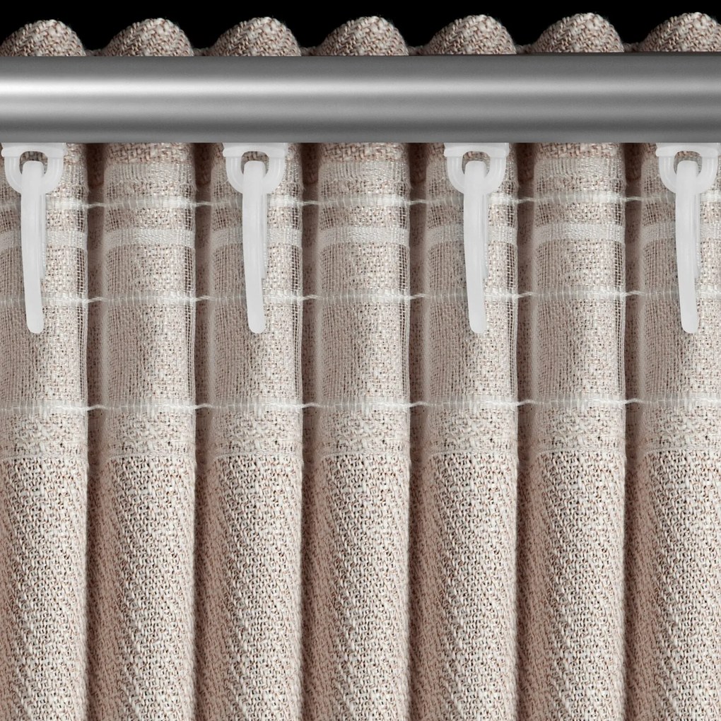 ZÁVES NA PÁSKE LEYA 140X270 CM BÉŽOVÁ