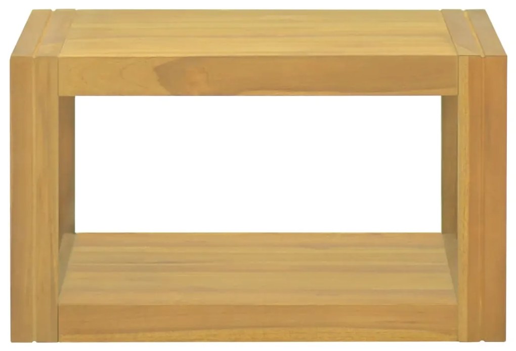 vidaXL Nástenná kúpeľňová skrinka 60x45x35 cm masívne teakové drevo