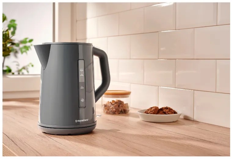 Silvercrest®  Rýchlovarná kanvica Swkc 3000 F4/Swkc 2200 F4/Sowkc 3000 F4 (sivá)  (100392998)