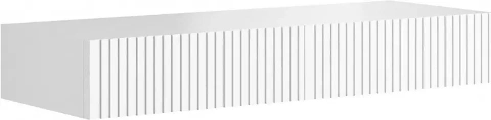 Závesný toaletný stolík Nicole 100 cm so zásuvkami - biely mat