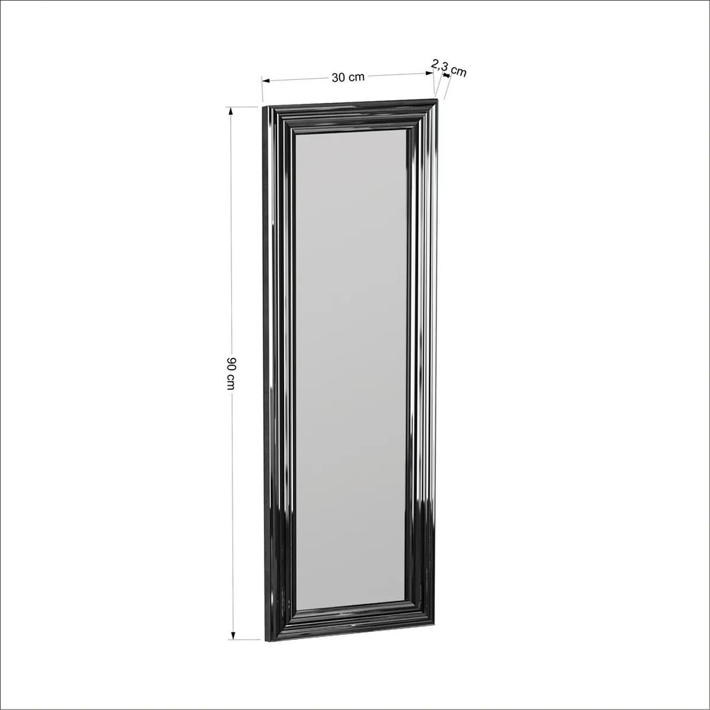 Zrkadlo Boss Silver 30 x 90 cm