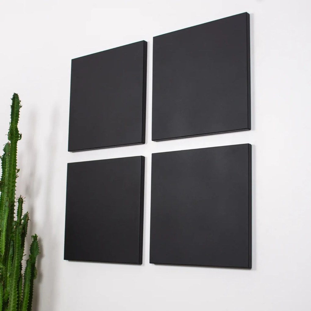 Toptabule.sk Bezrámová tabuľa na magnetky ČIERNA 100x40 cm