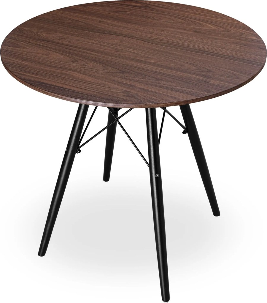 Jedálenský stôl PARIS BLACK 80 cm - jaseň / čierny