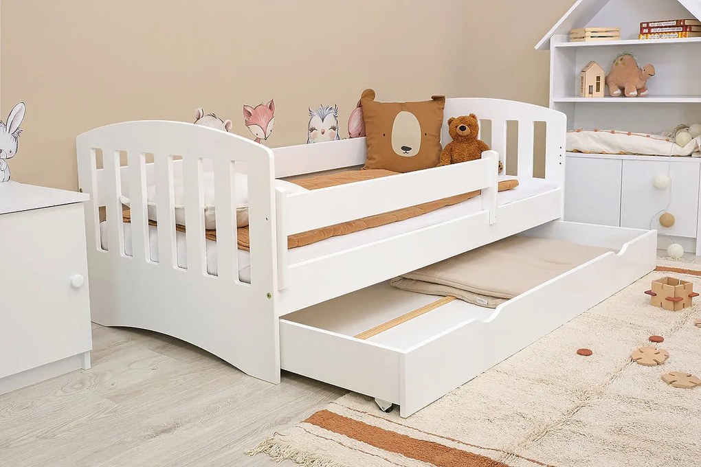Ourbaby® 6066-0 Classic posteľ + úložný priestor 160x80 cm biela