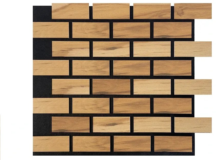 Akustický dekoračný panel Klinker Pecan 67x58 cm