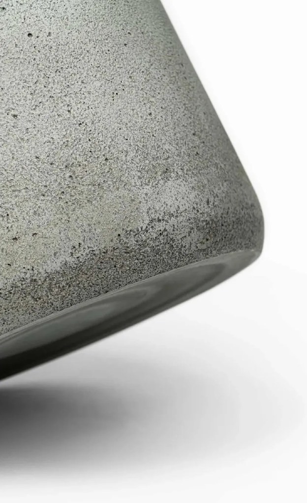 Moderný kvetináč VEKRA, sklolaminát, 40x40 cm, sivý