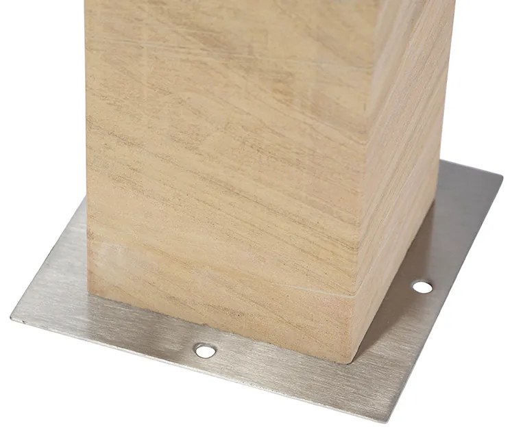 Moderná vonkajšia stojaca lampa pieskovec 40 cm - Grumpy