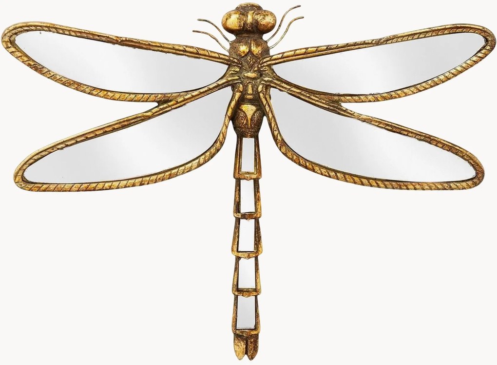 Zrkadlová nástenná dekorácia Dragonfly, Š 35 cm