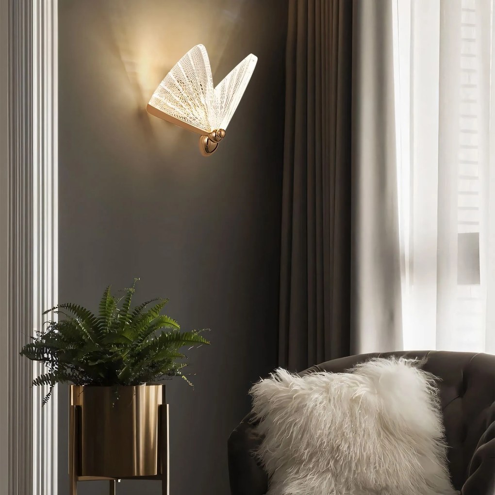 Toolight Toolight, LED nástenné svietidlo, 5W, 3000K, LHJ104-1W, svetlé ružové zlato, OSW-50042