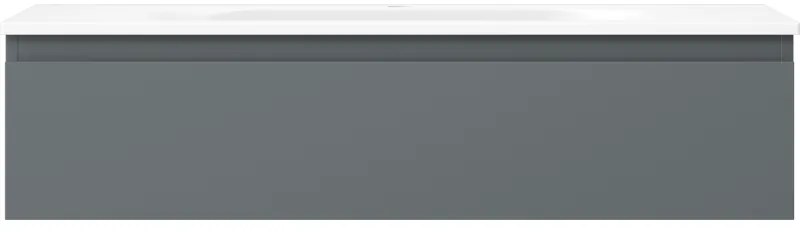 Mexen Orio, kúpeľňová skrinka 100 cm s umývadlom Vela, 1 zásuvka, grafitová matná/biela matná, 91A10-10023-1-BF66-W23M01