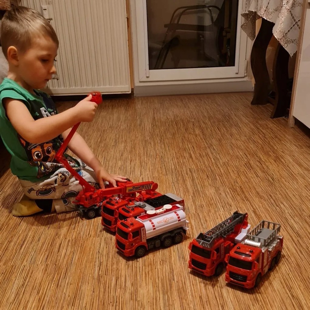 Kruzzel 24631 Veľká sada hasičských vozidiel, 6 ks