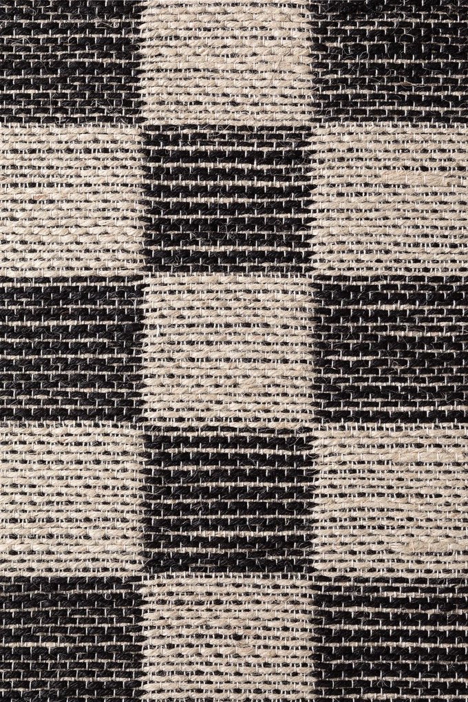 Hanse Home, Kusový koberec Handloom 106333 Rex White Black, 200x300, čiernobiela, chodba / predsieň