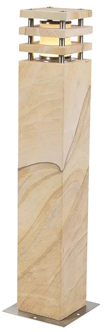 Moderná vonkajšia stojaca lampa pieskovec 70 cm - Grumpy
