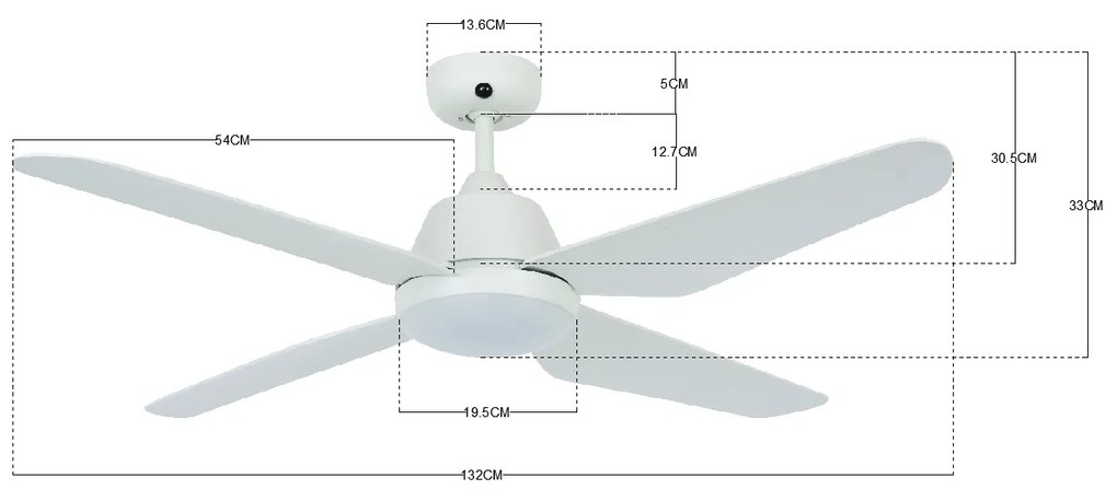 Stropný ventilátor Lucci Air Aria 122 cm 212994