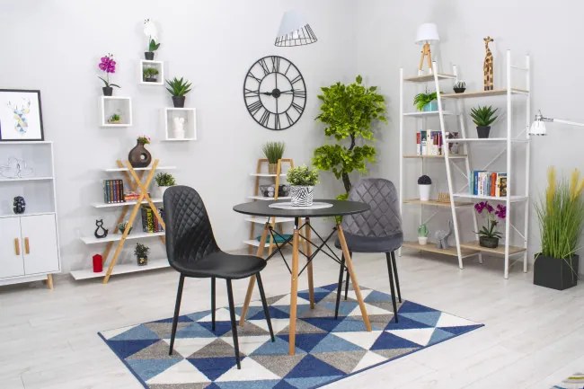 Jedálenská stolička ASTI tmavo sivá