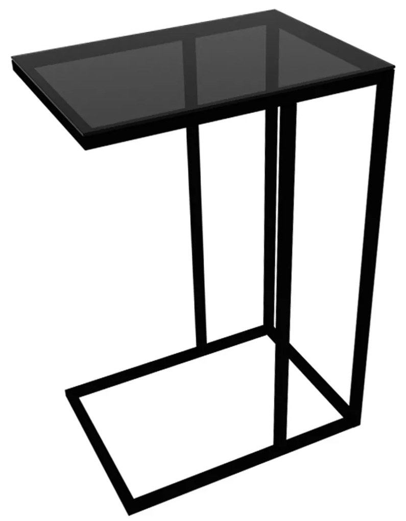 Odkladací stolík Alaska C Smoked Glass