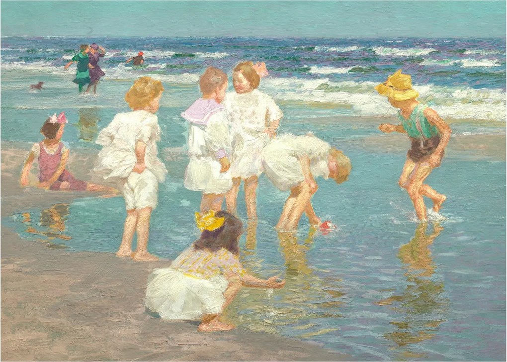Obraz - Edward Henry Potthast, A Holiday, reprodukcia (70x50 cm)