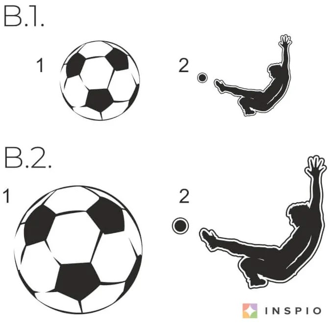Nálepka na stenu - Futbal