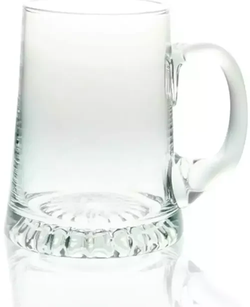 Dekorant Ručne fúkaný polliter na pivo s gravírovaním Chmeľ 02 500 ml 1KS