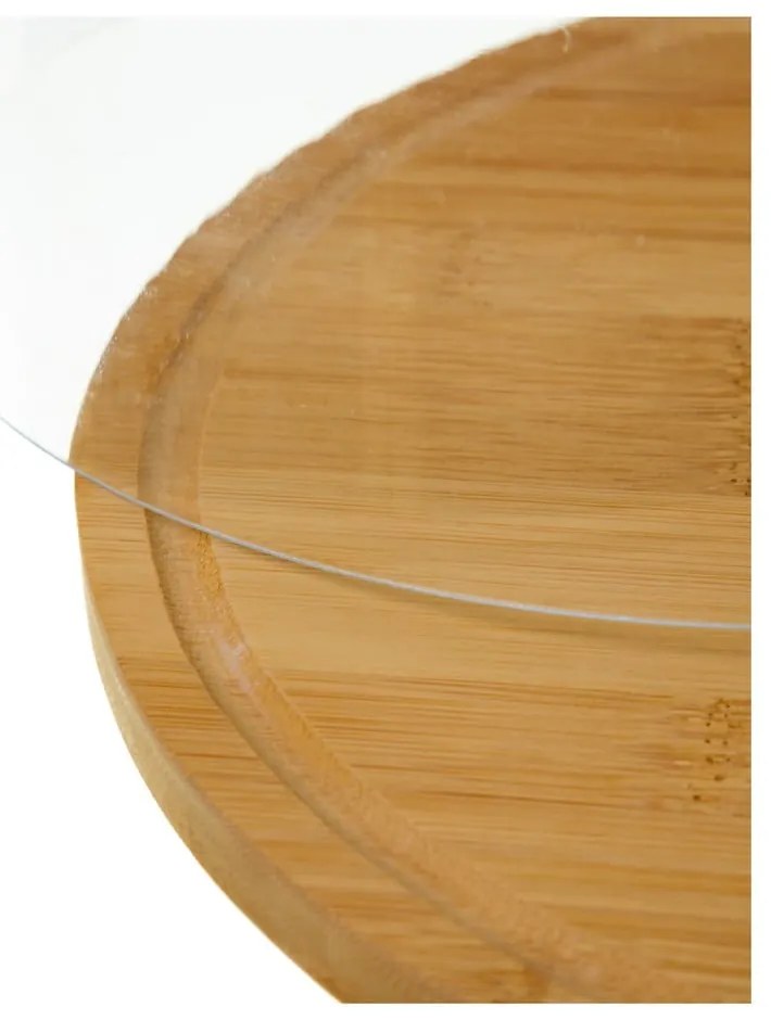 Okrúhly podnos z bambusu s vekom Casa Selección Bamboo