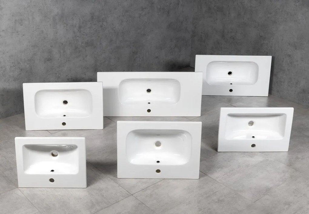 Sapho Sapho, CIRASA umývadlová skrinka 59,3x64x46cm, dub strieborný, CR601-1111