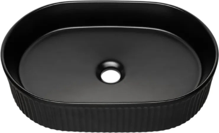 Comad Keramické umývadlo na dosku BEYOND 5 BLACK, čierna mat