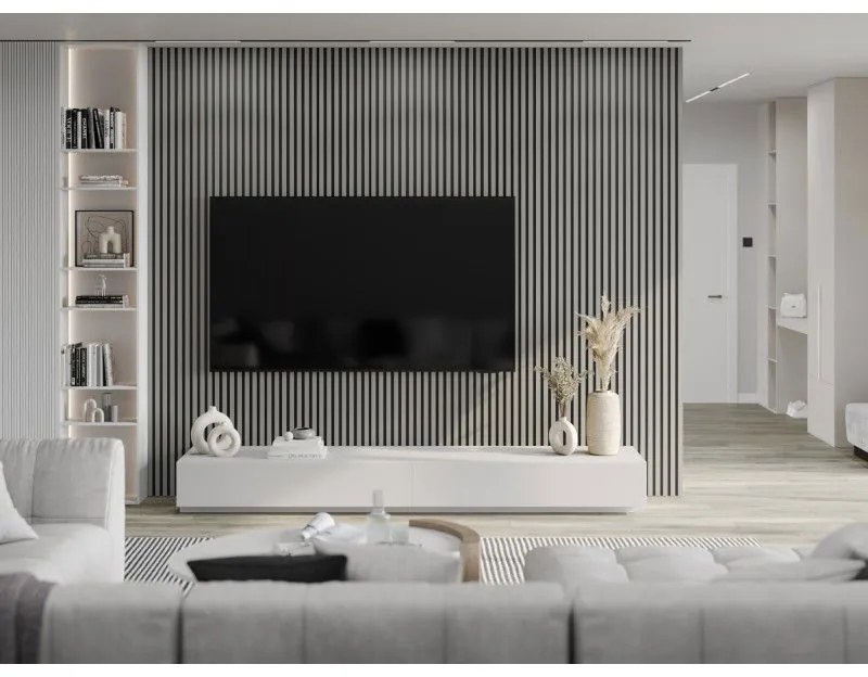 Mexen Lam-B, stenové lamely 275 × 31,5 cm, HDF doska 4 mm, sivá matná, S100-275317-2812-052