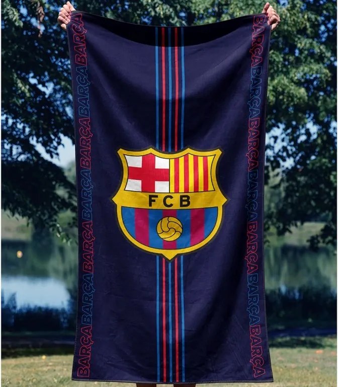 TipTrade Bavlnená froté osuška 70x140 cm - Barcelona Racing