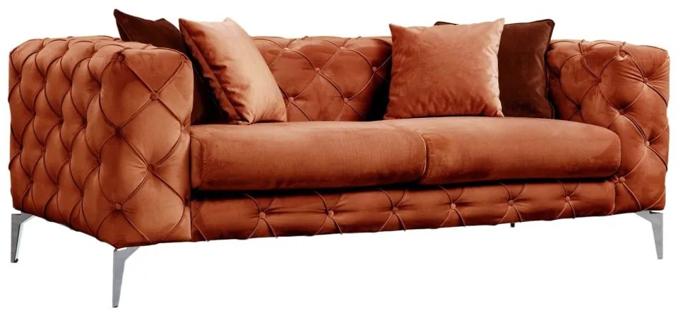 Dvoumístná pohovka Como 197 cm oranžová