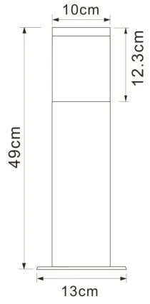 Globo 34019S1 - Vonkajšia lampa LALLI 1xE27/60W/230V IP44