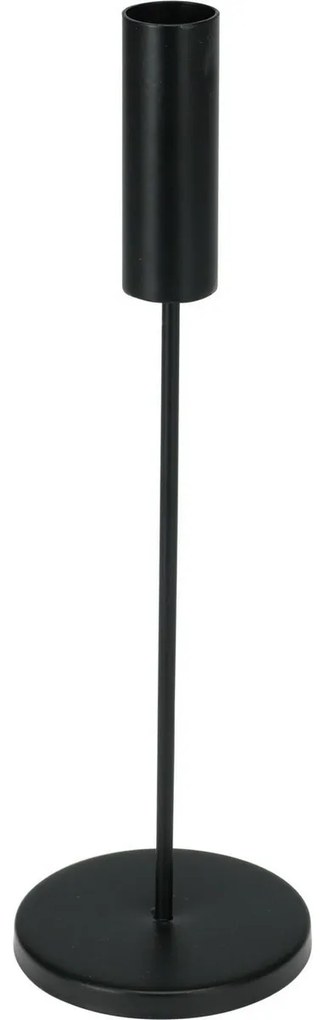 Kovový svietnik Minimalist čierna, 8 x 25,5 cm