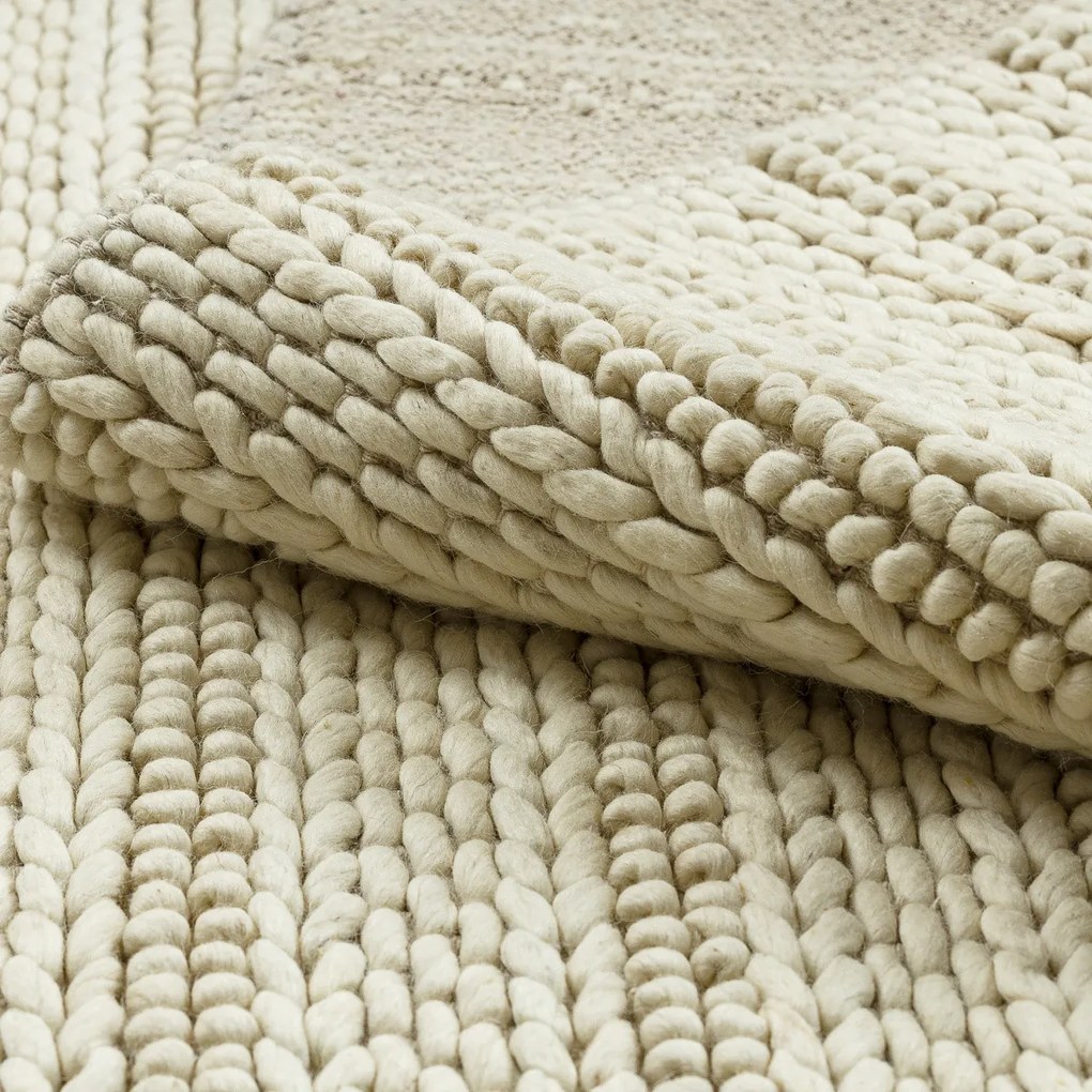 Kusový koberec Tahar 99002B cream, 120x180, biela, obývacia izba, Dywany Łuszczów