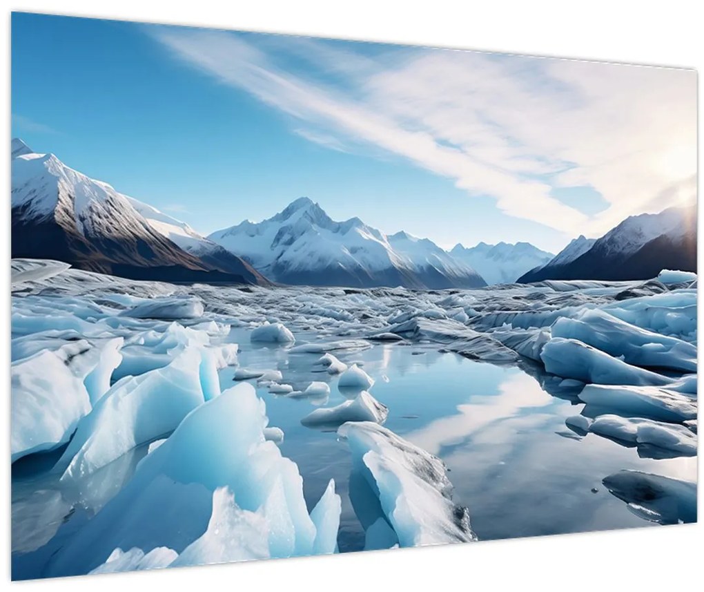 Obraz - Ľadovcové útvary (90x60 cm)