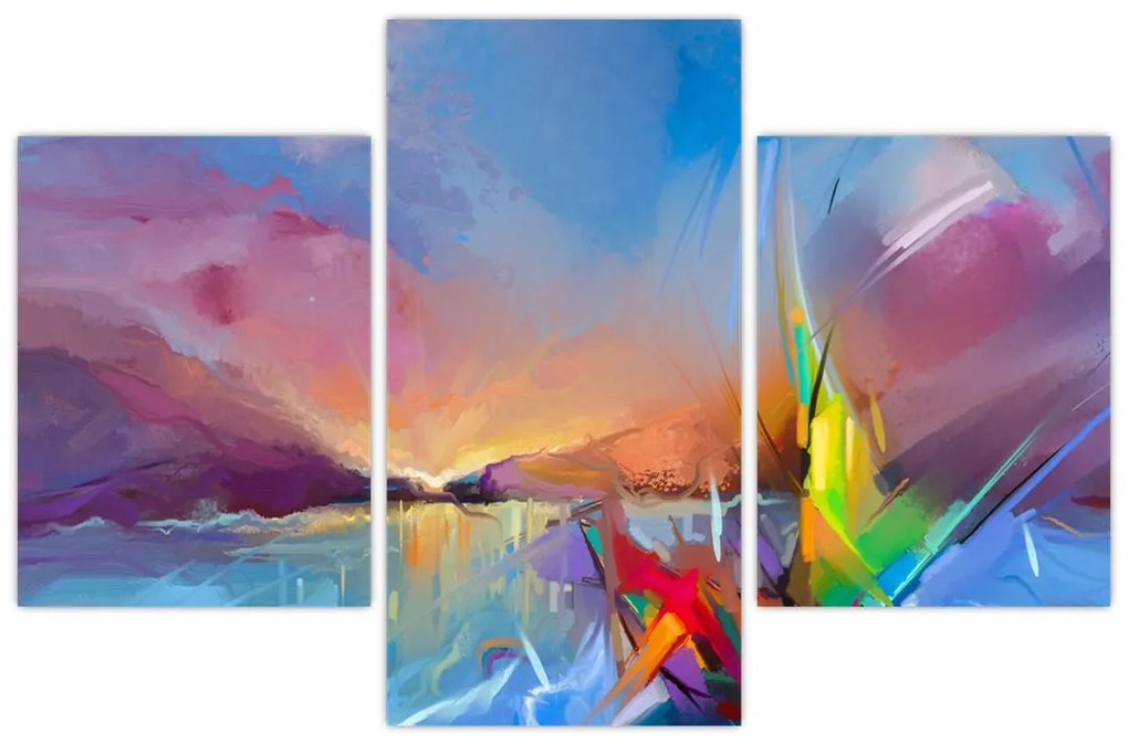 Obraz - Západ slnka (90x60 cm)