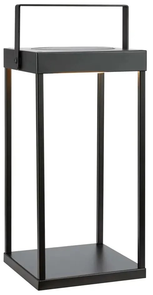 Čierny vonkajší solárny LED lampáš na USB (výška 42 cm) Pure – Markslöjd