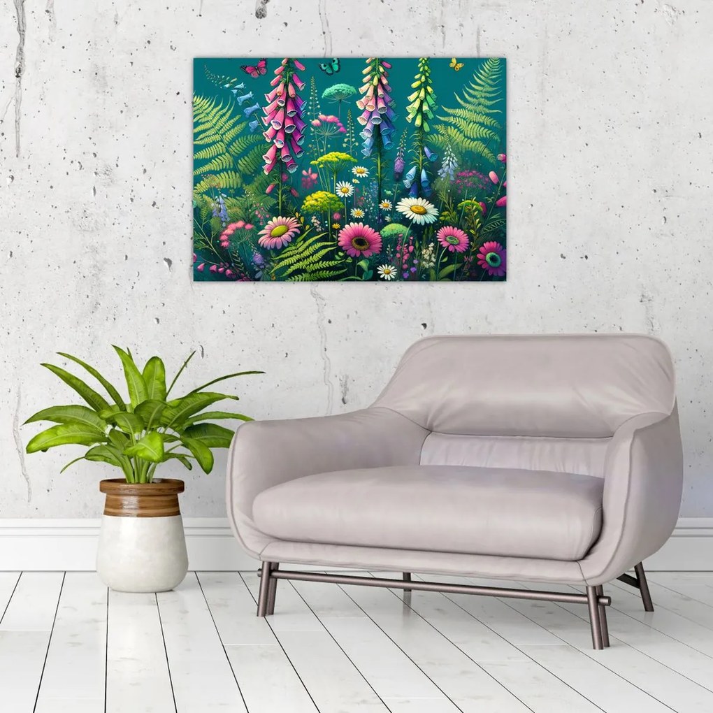 Obraz - Lúčne kvety (70x50 cm)