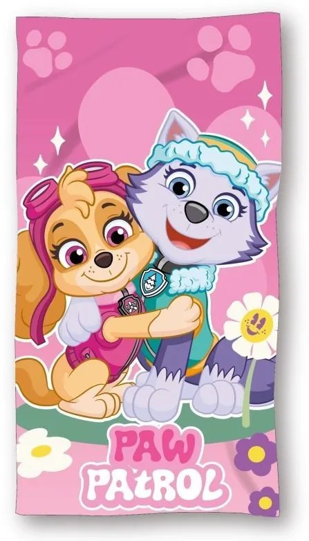 Detská osuška PAW PATROL ružová 70X140cm Setino