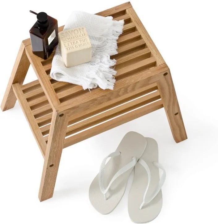 Stolička z dubového dreva Wireworks Slatted Stool