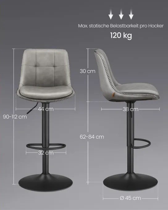 Set dvoch barových stoličiek LJB095G01