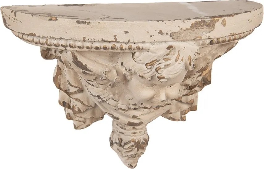 Béžový antik nástenný podstavec v barokovom štýle Baroque - 20*20*30 cm