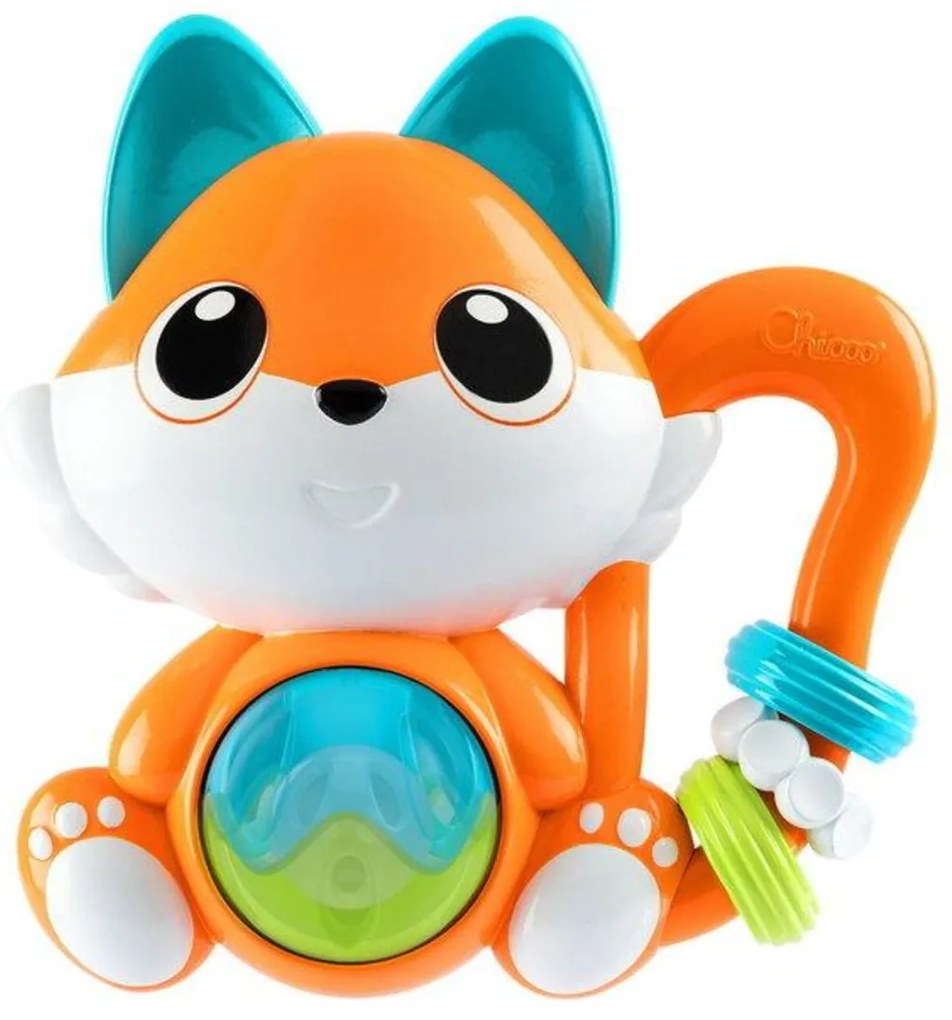 Senzorická hrkálka s hryzátkom Líška, Chicco